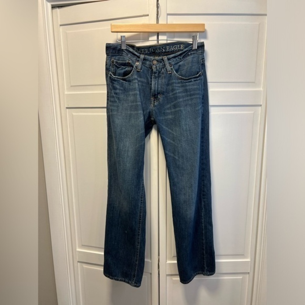 American Eagle Mens Original Straight Jeans Size 28/30 Color Blue